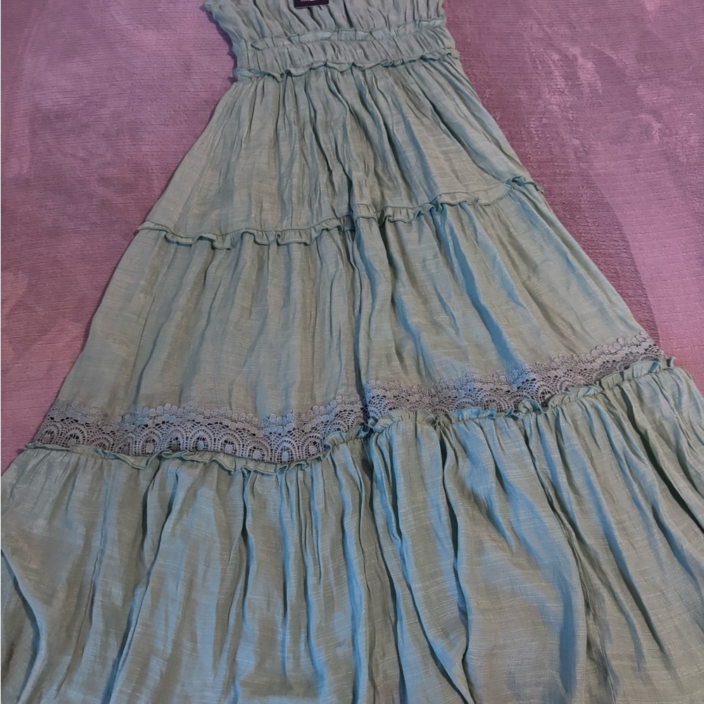 Fashion Nova Light Blue Maxi Dress